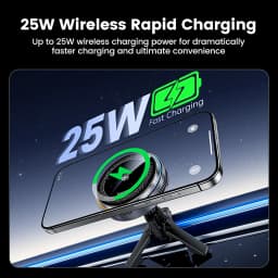 Toocki Qi2.2 25W Wireless Charger Magnetic Car Phone Holder TEC Cooling for iPhone 17 16 15 Samsung S26 S25 for Magsafe Charger