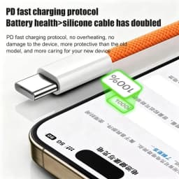 3PC 120W Braided USB A to USB C Fast Charging Cable,High‑Speed Wire Compatible with iPhone,Samsung,Huawei,Xiaomi Android Devices