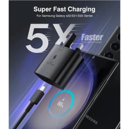 Original SAMSUNG 45W PD USB-C Super Fast Charger EP-TA845 UK Plug Adapter For GALAXY Z Flip Fold 6 5 S25 S23 S24 S21 S22 Ultra