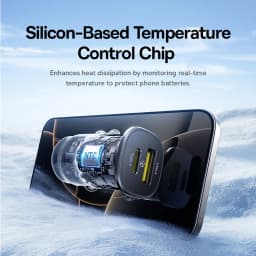 Baseus 30W Car Charger Dual Port USB Type-C Fast Charging PD QC FCP AFC For Tablet iPhone 16 15 Samsung S24 S25 Xiaomi Huawei