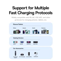 Baseus 30W Car Charger Dual Port USB Type-C Fast Charging PD QC FCP AFC For Tablet iPhone 16 15 Samsung S24 S25 Xiaomi Huawei