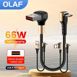 15CM 25CM 50CM Short Elbow USB Type C Cable for IPhone15 16 Huawei Xiaomi Samsung S24 Fast Charging Type C Power Bank Data Cable