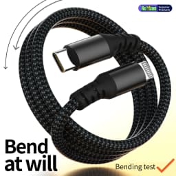 1pc 2pc MFi Certified USB C to Lightning Cable 20W Nylon Braided Fast Charging Cord for iPhone 14-8 iPad AirPods 2m 3m 6ft 10ft