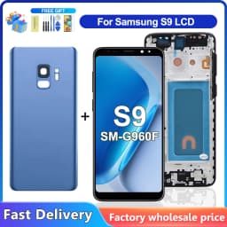 S9 For Samsung Tested For G960F G960 G960U G960W G960N G960X LCD Display Touch Screen with Frame Digitizer Assembly Replace
