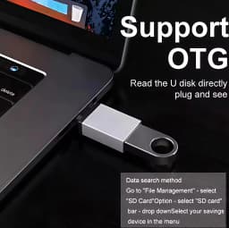 OTG USB 3.0 to Type C Adapter USB 2.0 Male to Type C Female Fast Charging Data Transfer OTG USB C Compatible with Samsung PC