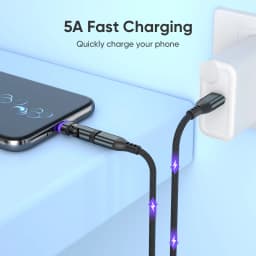 16Pin 240W Magnetic USB C to Type C OTG Adapter Fast Charge Cable Converter for iPhone 16 15 MacBook Pro Xiaomi Samsung