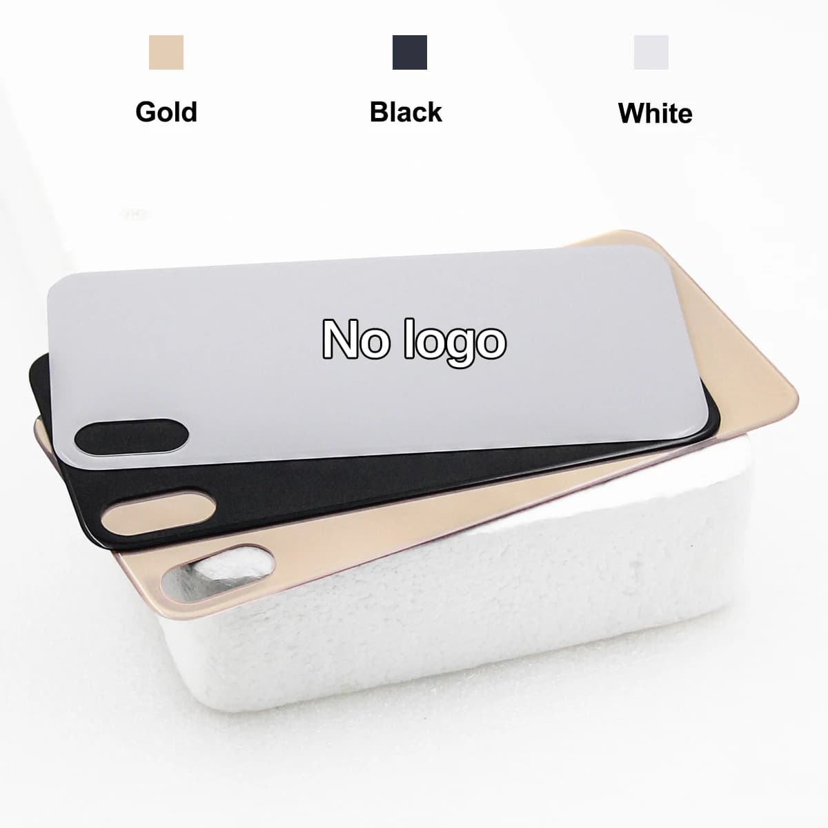 For iPhone X / XS / XS Max Battery Back Cover Glass Panel Rear Door Housing Case Replacement Part