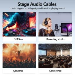 SUNKANDI USB C to 6.35mm 1/4 inch TRS Cable, Type C to 1/4 Audio Adapter Stereo Cable for Phones, Amplifier, Speaker, Headphone