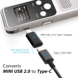  2/3pcs Type C to Mini USB Adapter USB C Female to MiniUSB Male Charging Data Converter Suitable for GoPro Hero 3+ MP3 Camera
