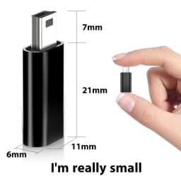  2/3pcs Type C to Mini USB Adapter USB C Female to MiniUSB Male Charging Data Converter Suitable for GoPro Hero 3+ MP3 Camera
