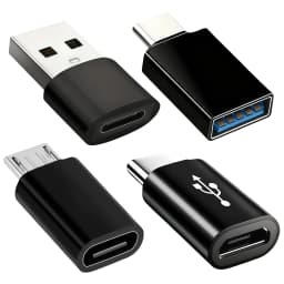 USB to USB-C Adapter Set, USB C to USB 3.0 OTG, Micro USB to USB C - Suitable for MacBook Pro Samsung Galaxy, Smartphones, Lapto