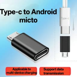 USB to USB-C Adapter Set, USB C to USB 3.0 OTG, Micro USB to USB C - Suitable for MacBook Pro Samsung Galaxy, Smartphones, Lapto