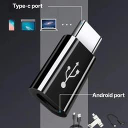 USB to USB-C Adapter Set, USB C to USB 3.0 OTG, Micro USB to USB C - Suitable for MacBook Pro Samsung Galaxy, Smartphones, Lapto