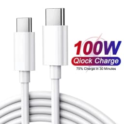 100W USB-C to USB-C Fast Charging PD Cable for iPhone 15 Pro Max iPad Air 5 Macbook Huawei Mate 60 Samsung Type C to Type C Cord