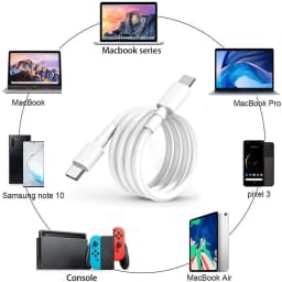 100W USB-C to USB-C Fast Charging PD Cable for iPhone 15 Pro Max iPad Air 5 Macbook Huawei Mate 60 Samsung Type C to Type C Cord