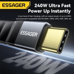 Essager USB 4.0 Type-C Cable 40Gbps Data Transfer&8K@60Hz Video 240W PD Fast Charging For MacBook iPhone Laptop Mobile Hard Disk