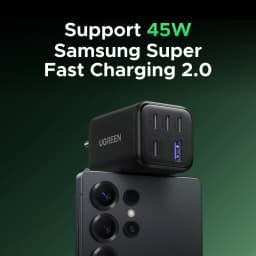 UGREEN 45W GaN Charger PD 3.0 UFSC PPS 5 Ports For iPhone 18 17 16 Pro Max Samsung S26 Xiaomi Tablet iPad Air USB C Fast Charger