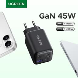 UGREEN 45W GaN Charger PD 3.0 UFSC PPS 5 Ports For iPhone 18 17 16 Pro Max Samsung S26 Xiaomi Tablet iPad Air USB C Fast Charger