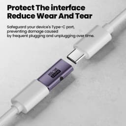 Type C Female To Type C Female Adapter USB 4.0 80Gbps Data Transfer 16K@60Hz Type C Adapter Fast Charging USB C Converter
