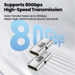 Type C Female To Type C Female Adapter USB 4.0 80Gbps Data Transfer 16K@60Hz Type C Adapter Fast Charging USB C Converter