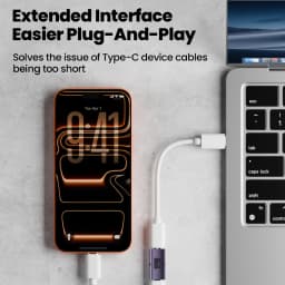 Type C Female To Type C Female Adapter USB 4.0 80Gbps Data Transfer 16K@60Hz Type C Adapter Fast Charging USB C Converter