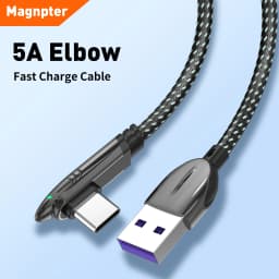 Magnpter USB C To Type C Cable 90 Degree Charge Cable For iPad MacBook Pro Xiaomi Samsung Huawei Fast Charging Type C Date Cord