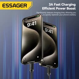 Essager 3A USB Type C Cable USB A To Type C Fast Charging Cables For IPhone15 Samsung Xiaomi Mobile Phone Data Charger Wire Cord