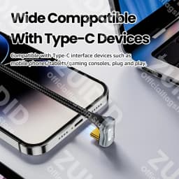 U-Shape USB3.1 10Gbps Type C to Type C ThunderBolt 3 Cable PD100W 5A USB-C Cord For iPhone 15 Pro Max MacBook Pro Samsung Xiaomi