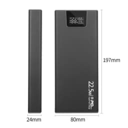 DIY 8 Slots 18650 Battery Power Bank Case Metal Battery Power Shell PD QC Charge Power Bank Shell (Battery Not Included)