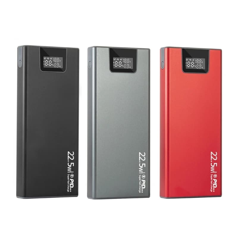 DIY 8 Slots 18650 Battery Power Bank Case Metal Battery Power Shell PD QC Charge Power Bank Shell (Battery Not Included)