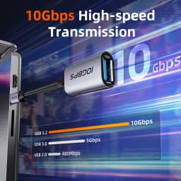 CABLETIME USB C 3.2 to USB A OTG Adapter 10Gbps High-Speed Type C Female Converter For Macbook Xiaomi Huawei iPhone 15 Data OTG