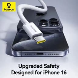 Baseus 100W USB-C Cable for iPhone 17 16 15 Plus Pro Max Type-C Cable for MacBook Pro iPad PD Fast Charger Cord