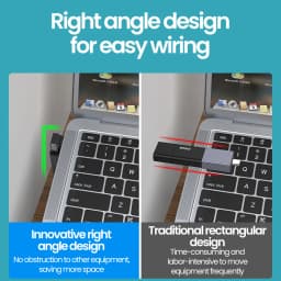 Olaf 90° Angle Type C To USB 3.0 Adapter USB Female To Type c Male Fast Charging adadpter OTG USB C For Xiaomi Laptop PC U Disk