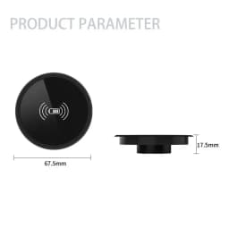 Quick Wireless Desktop Embedded Charger For iPhone 16 15 14 13 12 Samsung S24 S23 Huawei Xiaomi Phone Fast Inductive Charging