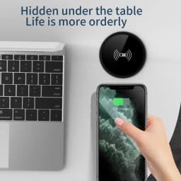 Quick Wireless Desktop Embedded Charger For iPhone 16 15 14 13 12 Samsung S24 S23 Huawei Xiaomi Phone Fast Inductive Charging