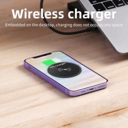 Quick Wireless Desktop Embedded Charger For iPhone 16 15 14 13 12 Samsung S24 S23 Huawei Xiaomi Phone Fast Inductive Charging