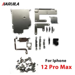 Metal Bracket Holder With Full Screw Set Replacement For Iphone 11 12 13 14 15 Pro Max Mini 14 Plus Inner Small Parts
