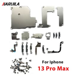 Metal Bracket Holder With Full Screw Set Replacement For Iphone 11 12 13 14 15 Pro Max Mini 14 Plus Inner Small Parts