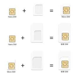 4 in 1 Convert for Nano SIM Card to Micro Standard Adapter For Smart Phone 4G LTE USB Wireless Router
