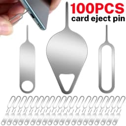 10-100PCS Metal Eject Sim Card Tray Open Pin Needle Key Tool for Universal Phone for iPhone 16 15 SamSung Xiaomi Apple IPad