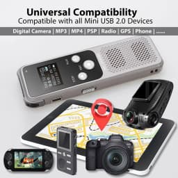 Type C to Mini USB Adapter Fast Charging Data Transfer USB C Female to Miniusb Male Converter For Cameras MP3 MP4 PSP GPS Radio