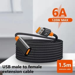 6A USB 3.0/2.0 USB Extension Cable for Smart Laptop PC TV Xbox One SSD USB Extension Cable Extender Cord Mini Fast Speed Cable