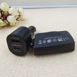 Samsung Dual Usb Car Charger 60w 45w 15w Type C Auto Chargeur Cargador For Galaxy A15 A14 A16 S24 Note20 Ultra Z Flip Fold 5 6 7
