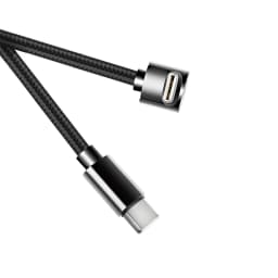 Nylon Braided 90 Degree Elbow USB Type C to USB C PD Cable For iPhone Samsung For Tesla 60W Fast Charger Cord USB-C Cable
