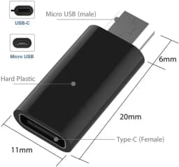 10-1Pcs Micro USB Female To Type C Male Adapter OTG Converter Micro-B To USB-C Connector Phone Charger Cable Adapter For Samsung