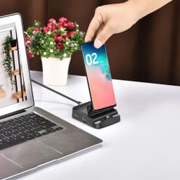 8 In 1 Type C HUB Docking Station Phone Stand Dex Pad Station USB C To HDMI-compatible Dock Power Charger Adapter For Samsung