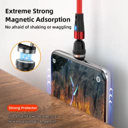 AUFU 7Pin 5A Magnetic Type C Cable For Xiaomi POCO Redmi Magnet Fast Charging Wire For iPhone iPad Samsung Micro USB Data Cord