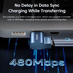 Toocki 100W Magnetic OTG Adapter USB Type C To Type C Magnetic Fast Charging Convertor For Samsung Xiaomi Huawei Macbook Laptop
