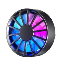 Phone Radiator Portable Magnetic Phone Cooler Low Noise Light Weight Fan with RGB Light Fast Cooling for Phone Tablet PUGB Game