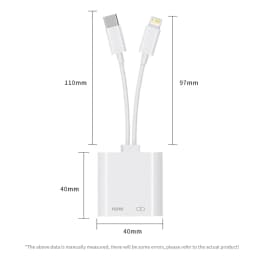 Lightning/Type C USB C Digital AV HDMI Adapter 4K@30Hz For iPhone 17 16 15 14 13 12 11 Pro Max XS XR for HDTV Projector Monitor
